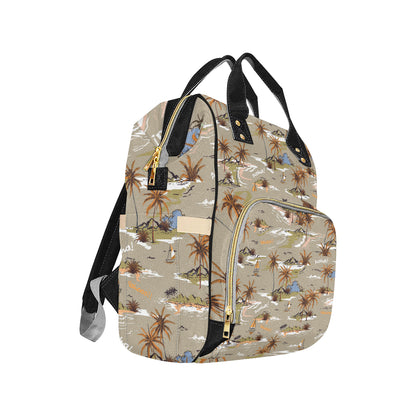 Pacific island Pattern Print Design A05 Diaper Bag Backpack