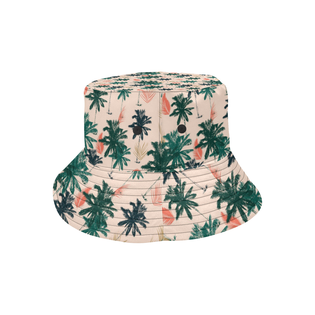 Palm Tree Pattern Print Design PT014 Unisex Bucket Hat
