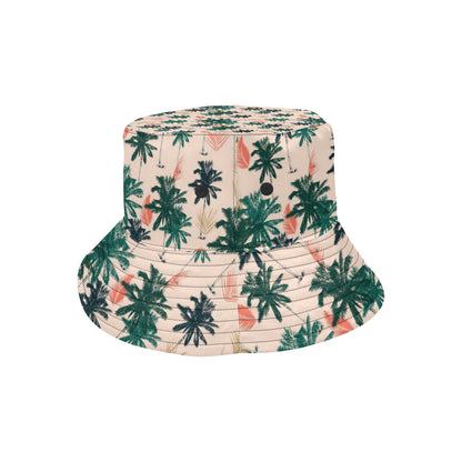 Palm Tree Pattern Print Design PT014 Unisex Bucket Hat