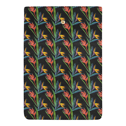 Heliconia Pattern Print Design HL04 Women's Trifold Wallet
