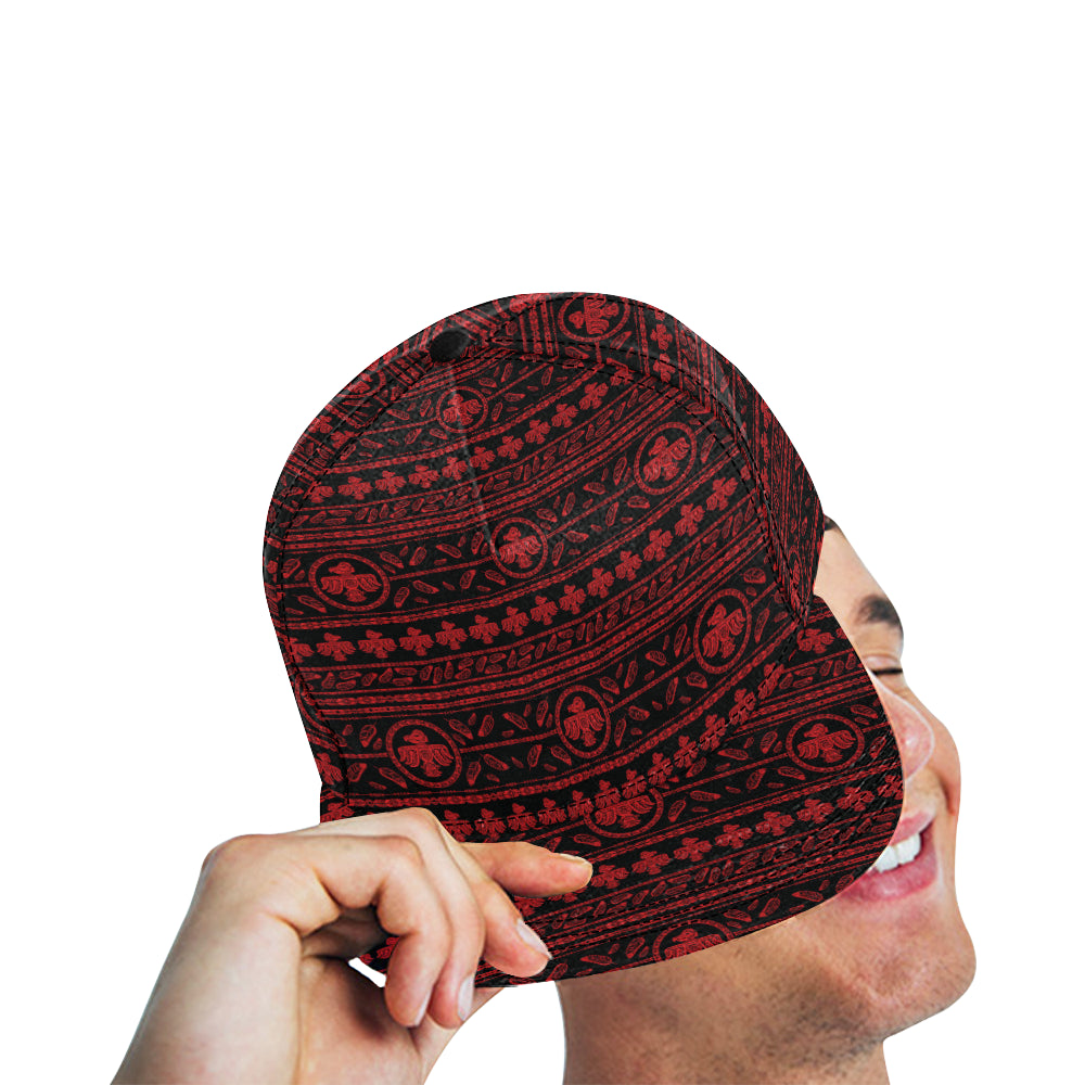 Native American Eagle Themed Print Snapback Cap