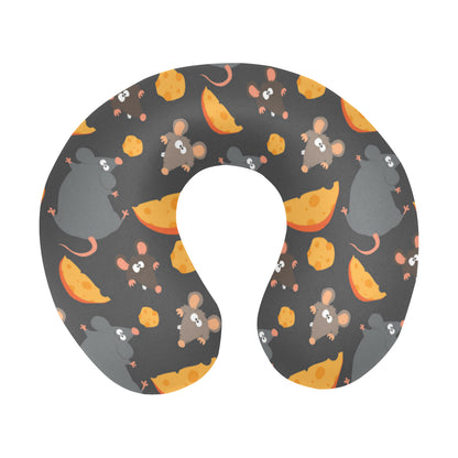 Rat Pattern Print Design 04 U-Shaped Travel Neck Pillow