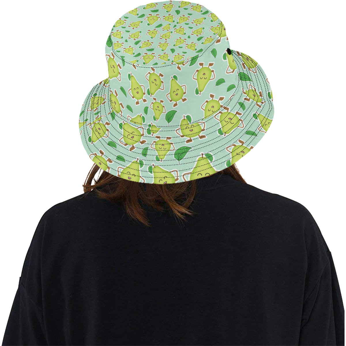 Avocado Pattern Print Design AC011 Unisex Bucket Hat