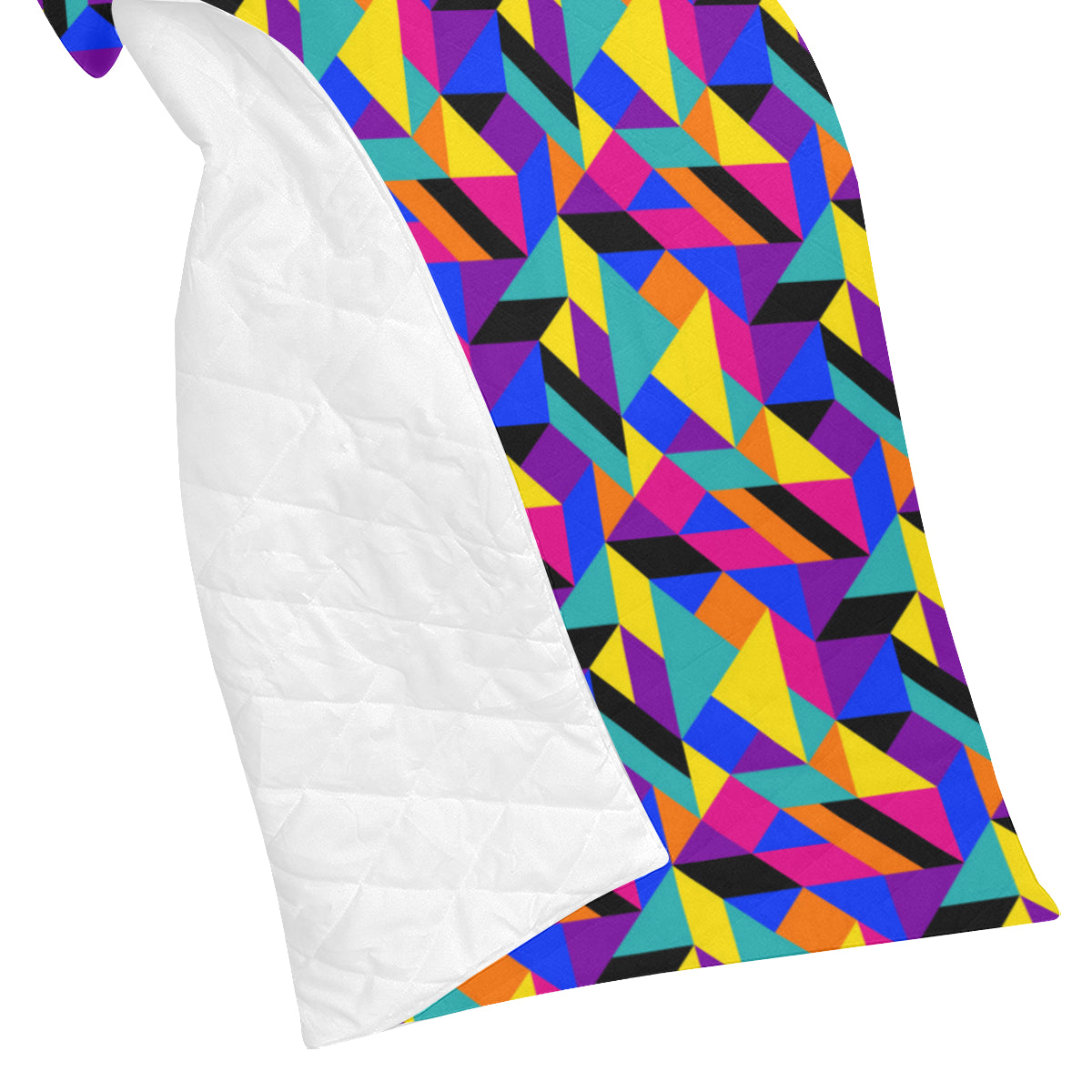90s Colorful Pattern Print Design 1 Premium Quilt