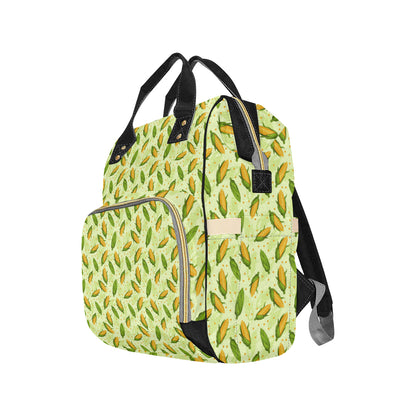 Agricultural Fresh Corn cob Print Pattern Diaper Bag Backpack
