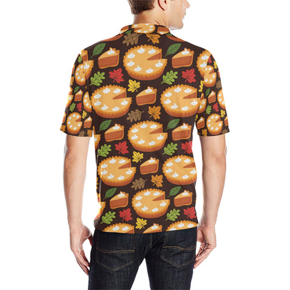 Pie Pattern Print Design A03 Men Polo Shirt