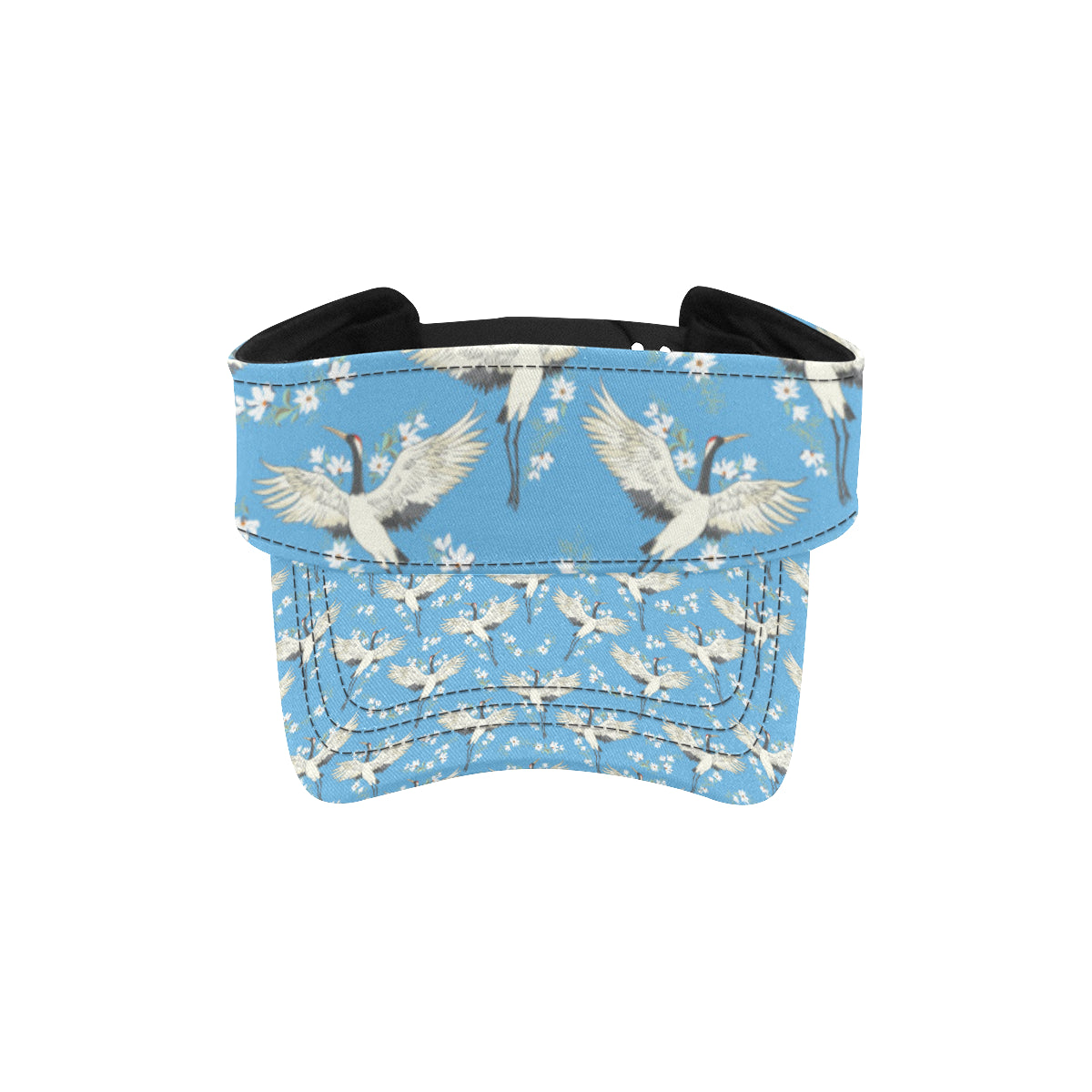 Crane Pattern Print Design 03 Unisex Sun Visor