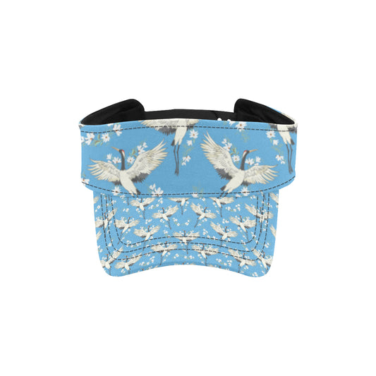 Crane Pattern Print Design 03 Unisex Sun Visor