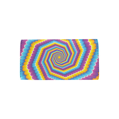 Optical illusion Pattern Print Design A04 Women's Trifold Wallet
