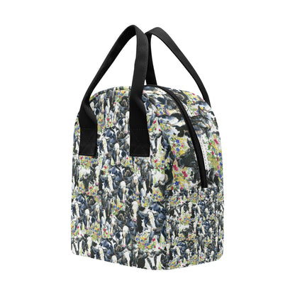 Cow Watercolor Print Pattern Insulated Lunch Bag