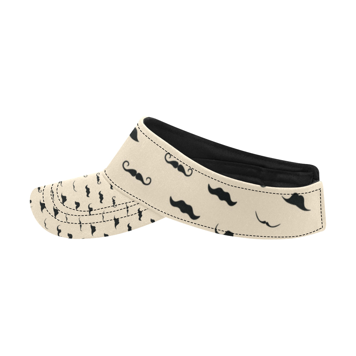 Mustache Pattern Print Design A03 Unisex Sun Visor
