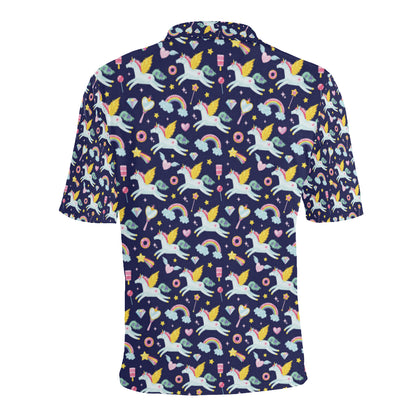 Pegasus Pattern Print Design 05 Men Polo Shirt