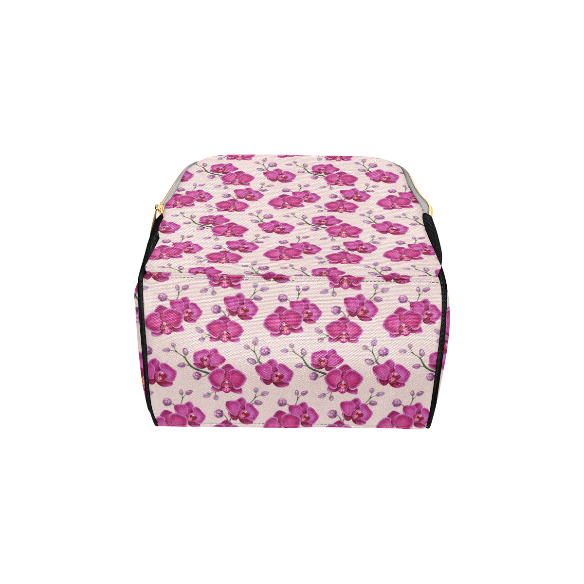 Orchid Purple Pattern Print Design OR04 Diaper Bag Backpack