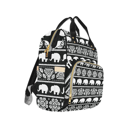 Elephant Pattern Diaper Bag Backpack
