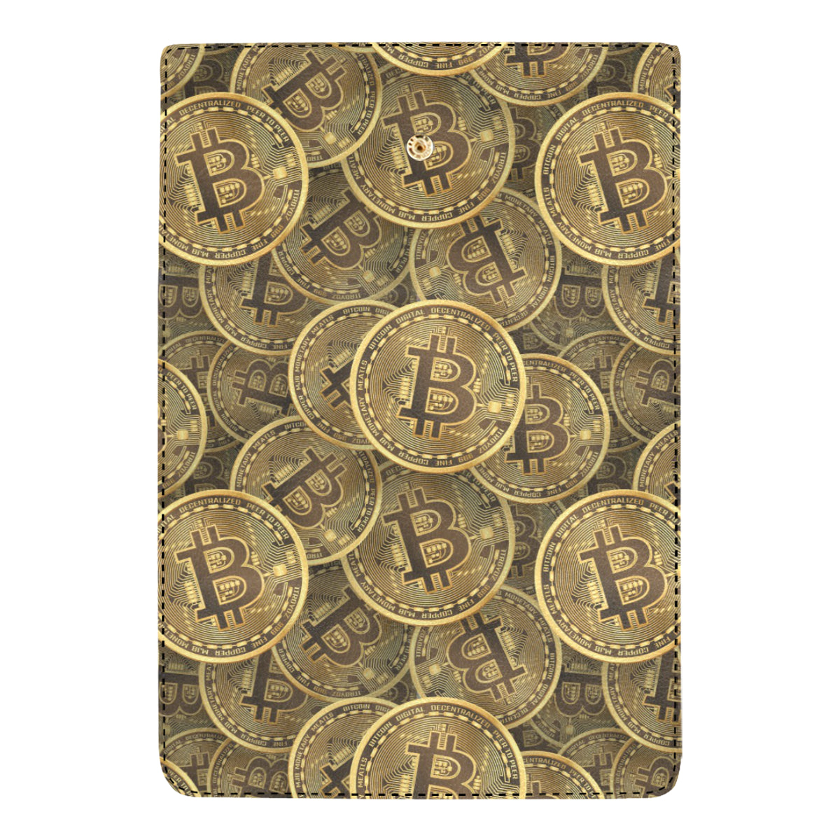 Bitcoin Pattern Print Design DO01 Women's Trifold Wallet