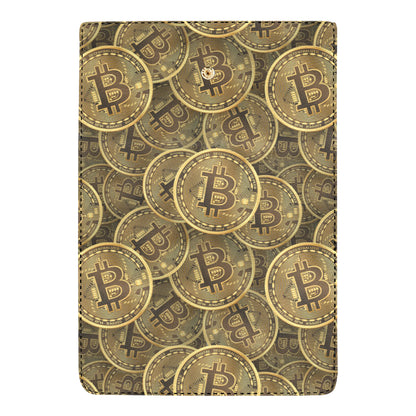 Bitcoin Pattern Print Design DO01 Women's Trifold Wallet