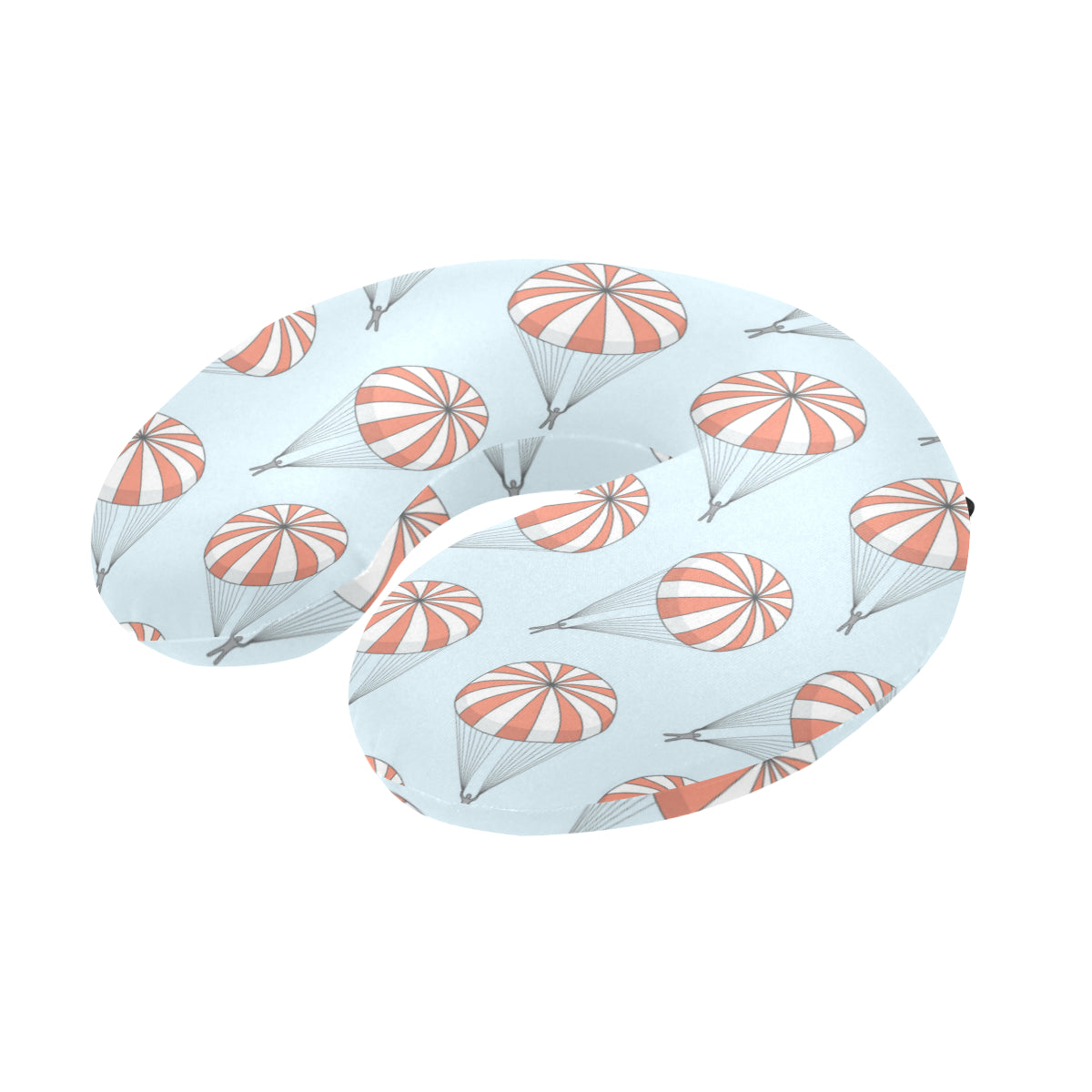 Skydiving Pattern Print Design 01 U-Shaped Travel Neck Pillow