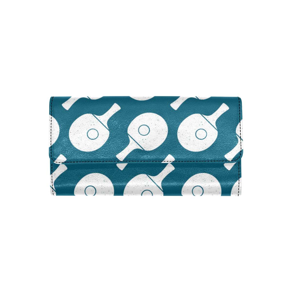 Ping Pong Pattern Print Design A02 Women's Trifold Wallet