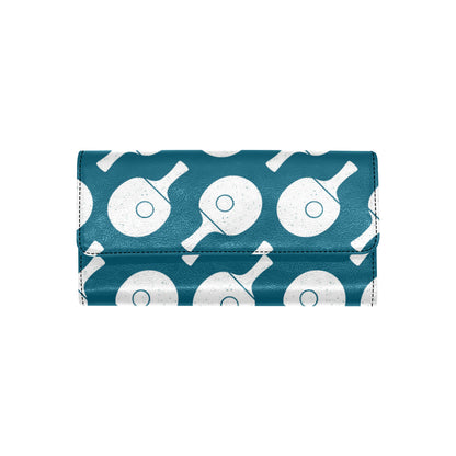 Ping Pong Pattern Print Design A02 Women's Trifold Wallet
