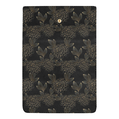 Dahlia Pattern Print Design DH04 Women's Trifold Wallet