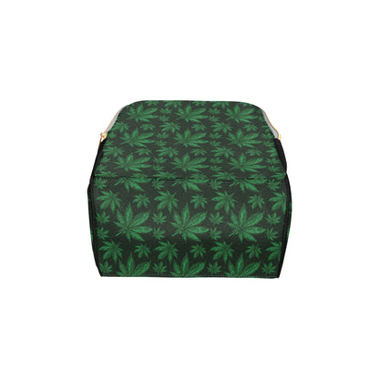 Pot Leaf Pattern Print Design A04 Diaper Bag Backpack