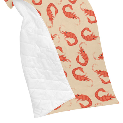 Prawn Pattern Print Design 02 Premium Quilt