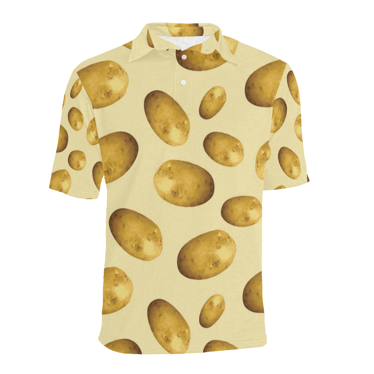 Potato Pattern Print Design A01 Men Polo Shirt