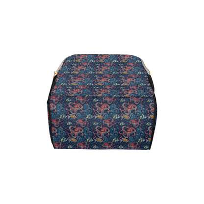 Octopus Deep Sea Print Themed Diaper Bag Backpack