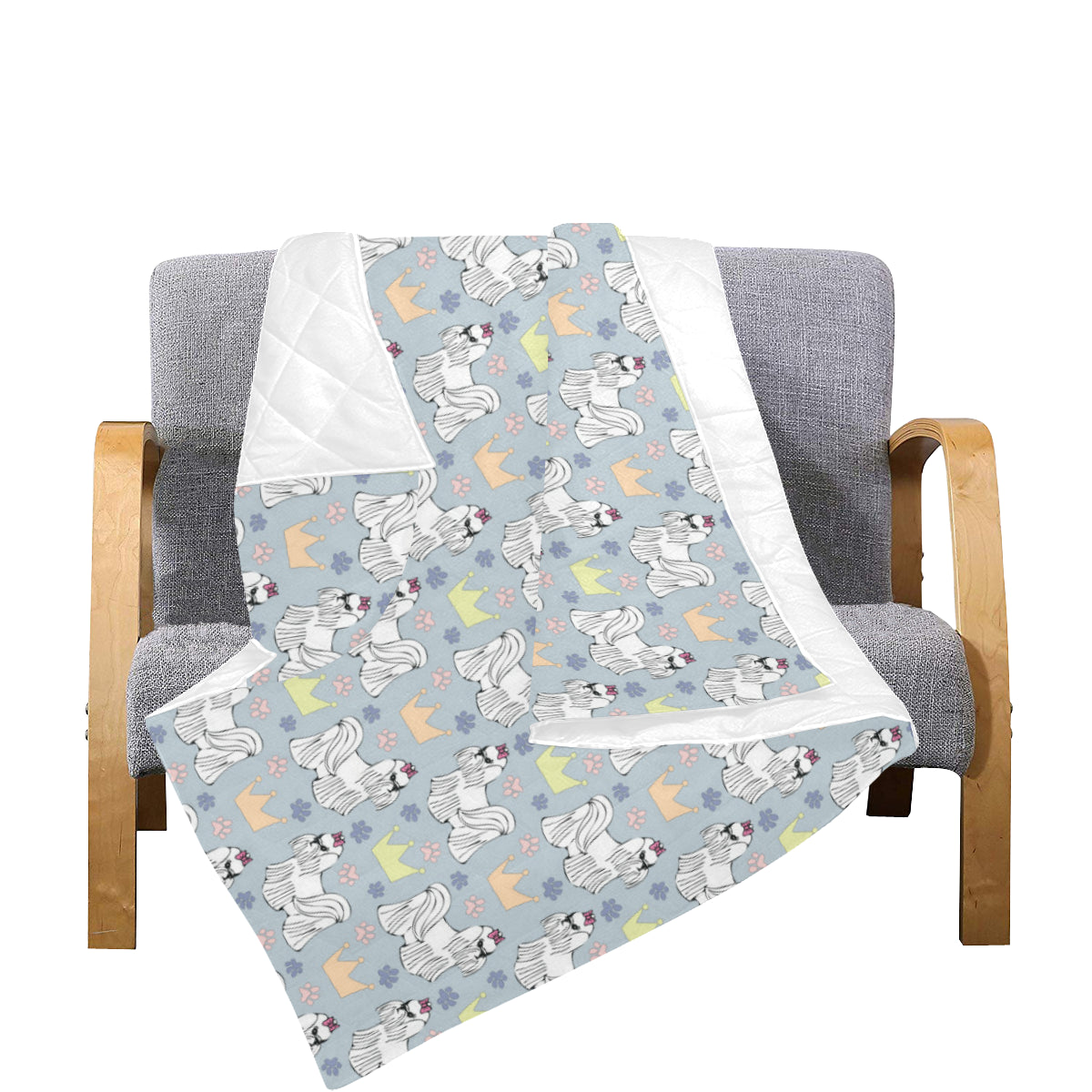 Maltese Pattern Print Design 04 Premium Quilt