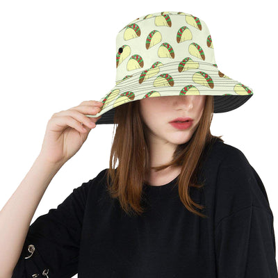 Taco Pattern Print Design TC05 Unisex Bucket Hat