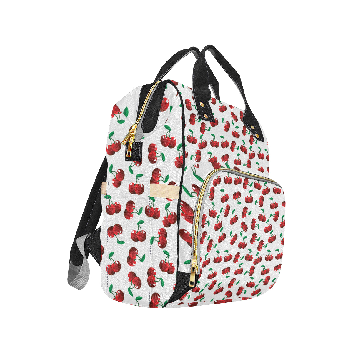 Cherry Pattern Print Design 01 Diaper Bag Backpack