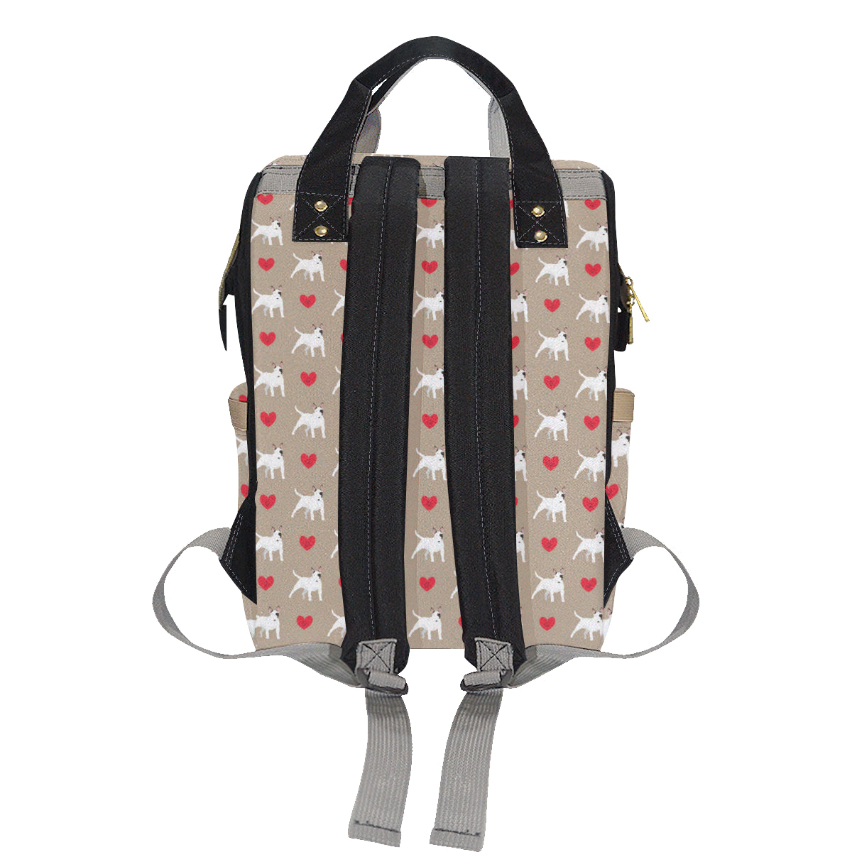 Bull Terriers Pattern Print Design 01 Diaper Bag Backpack