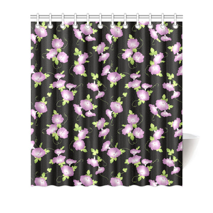 Morning Glory Pattern Print Design MG02 Shower Curtain
