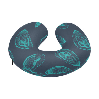 Oyster Pattern Print Design 01 U-Shaped Travel Neck Pillow