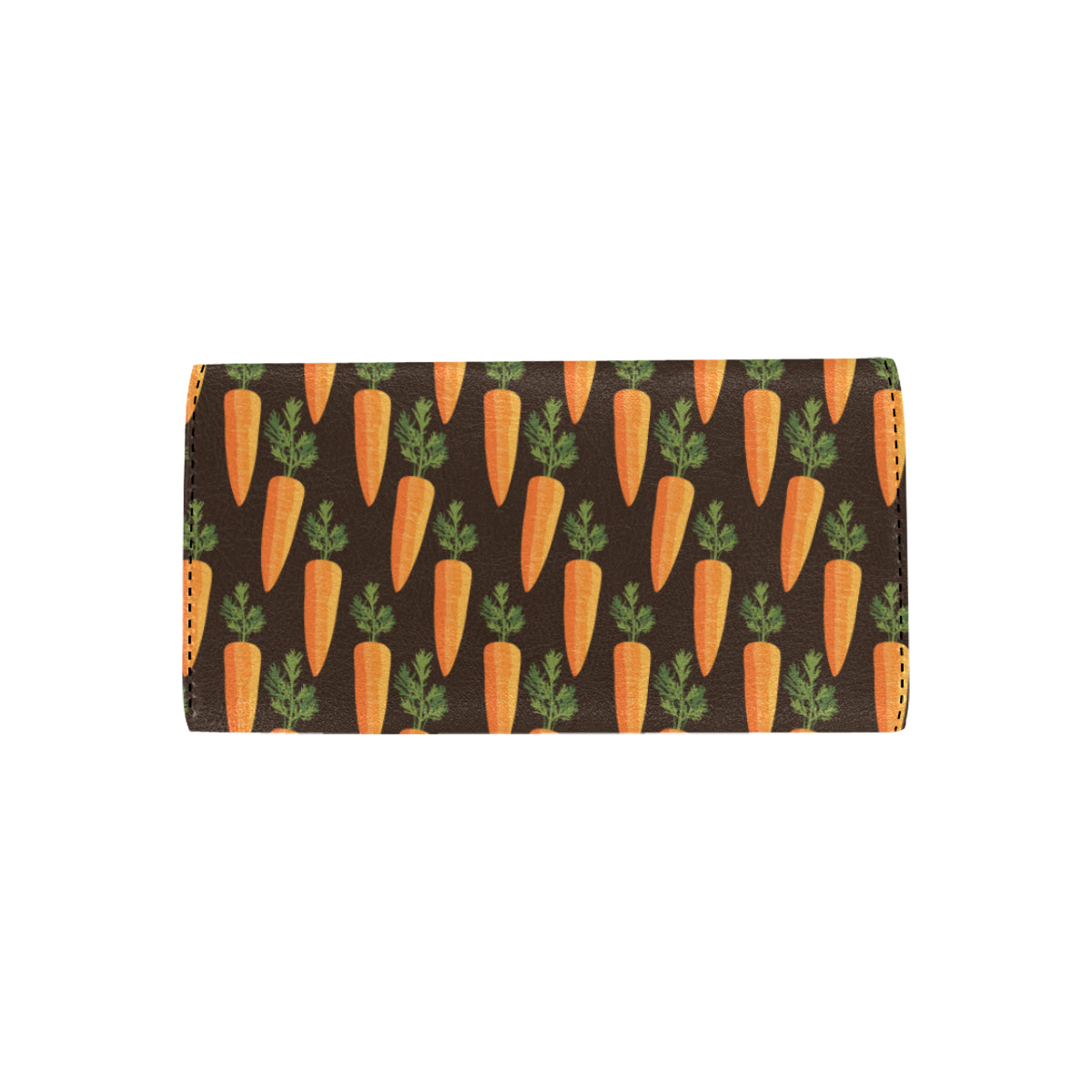Carrot Pattern Print Design 06 Women's Trifold Wallet