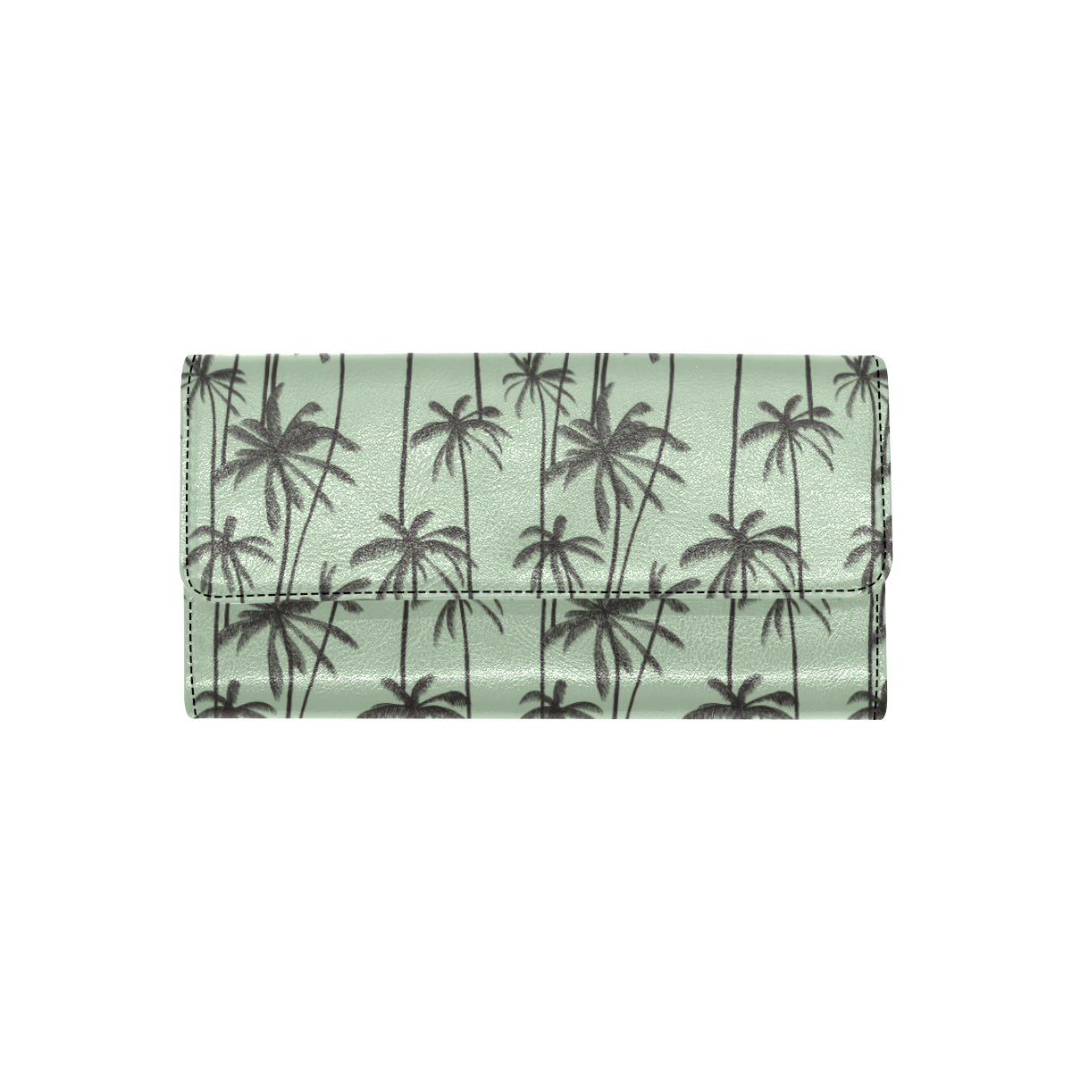 Palm Tree Pattern Print Design A04 Women's Trifold Wallet