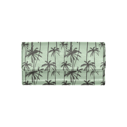 Palm Tree Pattern Print Design A04 Women's Trifold Wallet