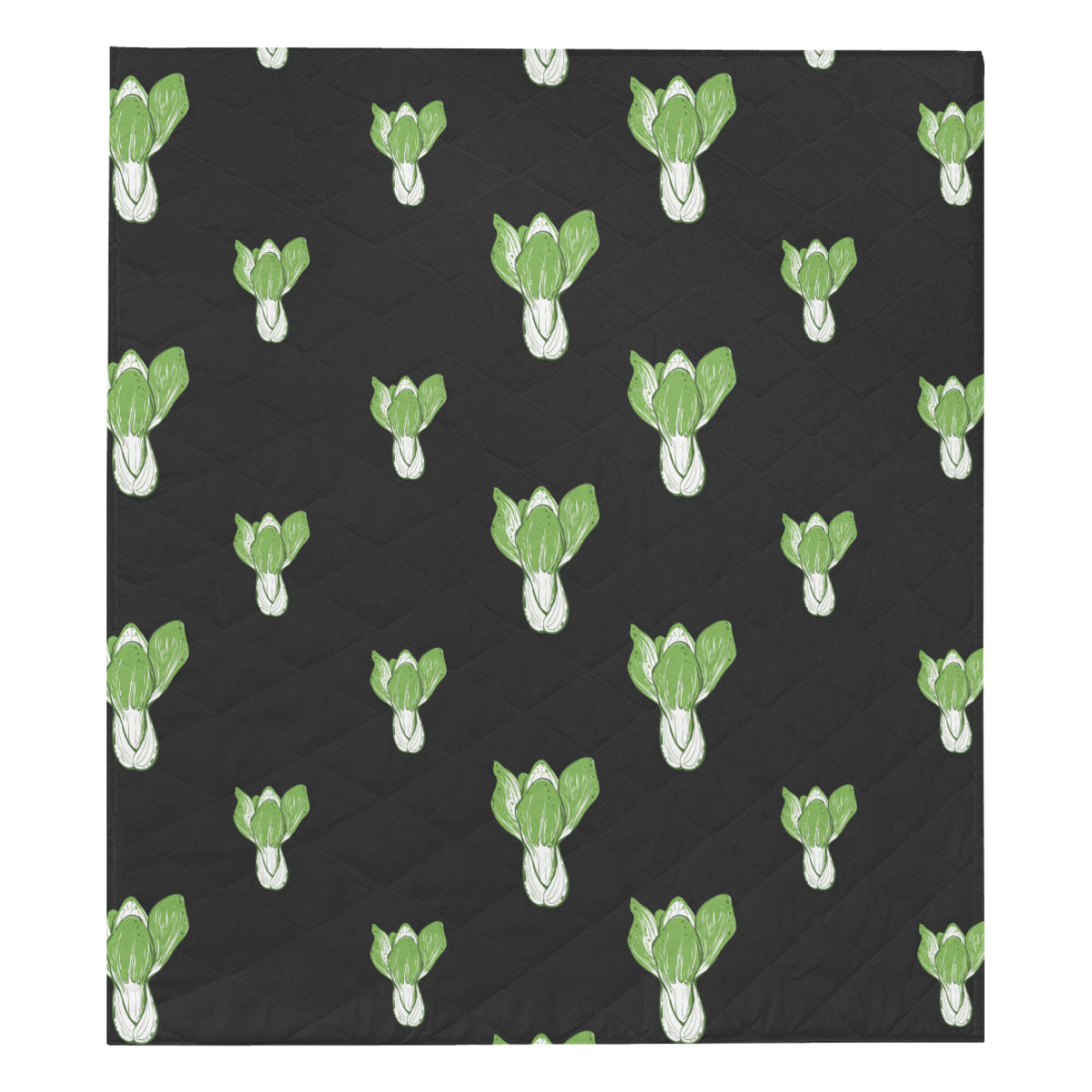 Kale Pattern Print Design 02 Premium Quilt
