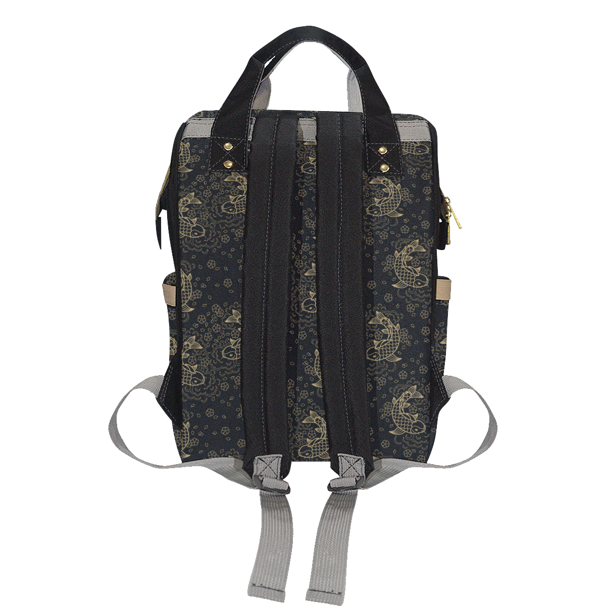 KOI Fish Pattern Print Design 02 Diaper Bag Backpack