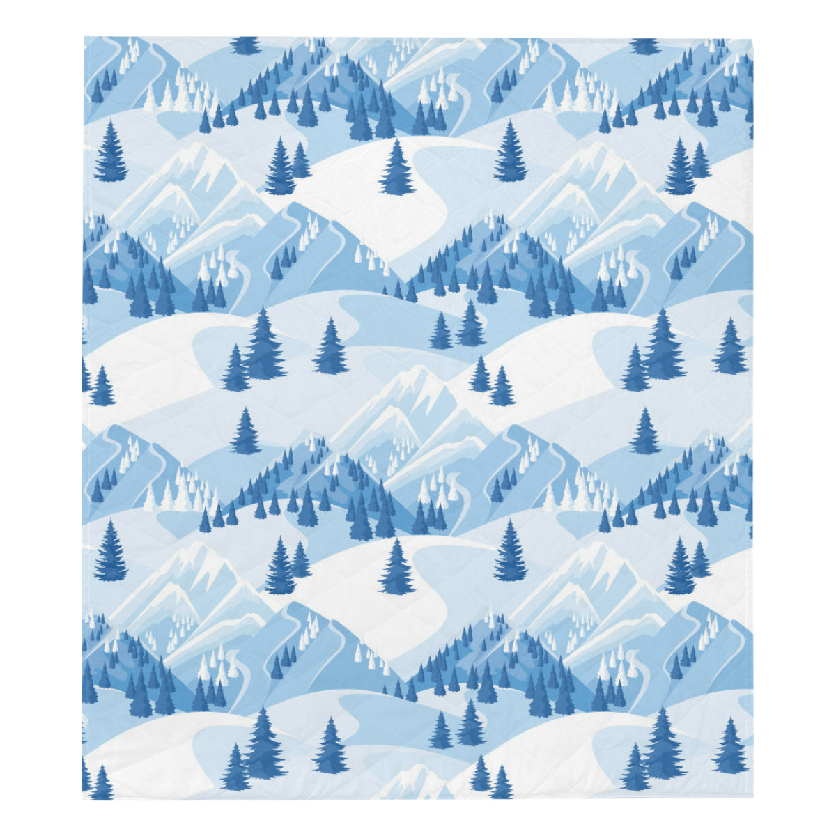 Mountain Pattern Print Design 03 Premium Quilt