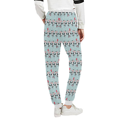 Penguin Sking Design Unisex Sweatpants
