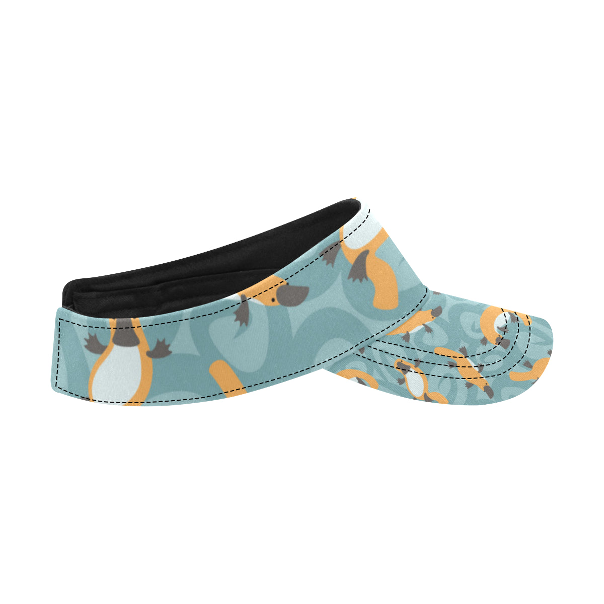 Platypus Pattern Print Design A01 Unisex Sun Visor