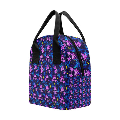Palm Tree Night Scene Design Print Insulated Lunch Bag
