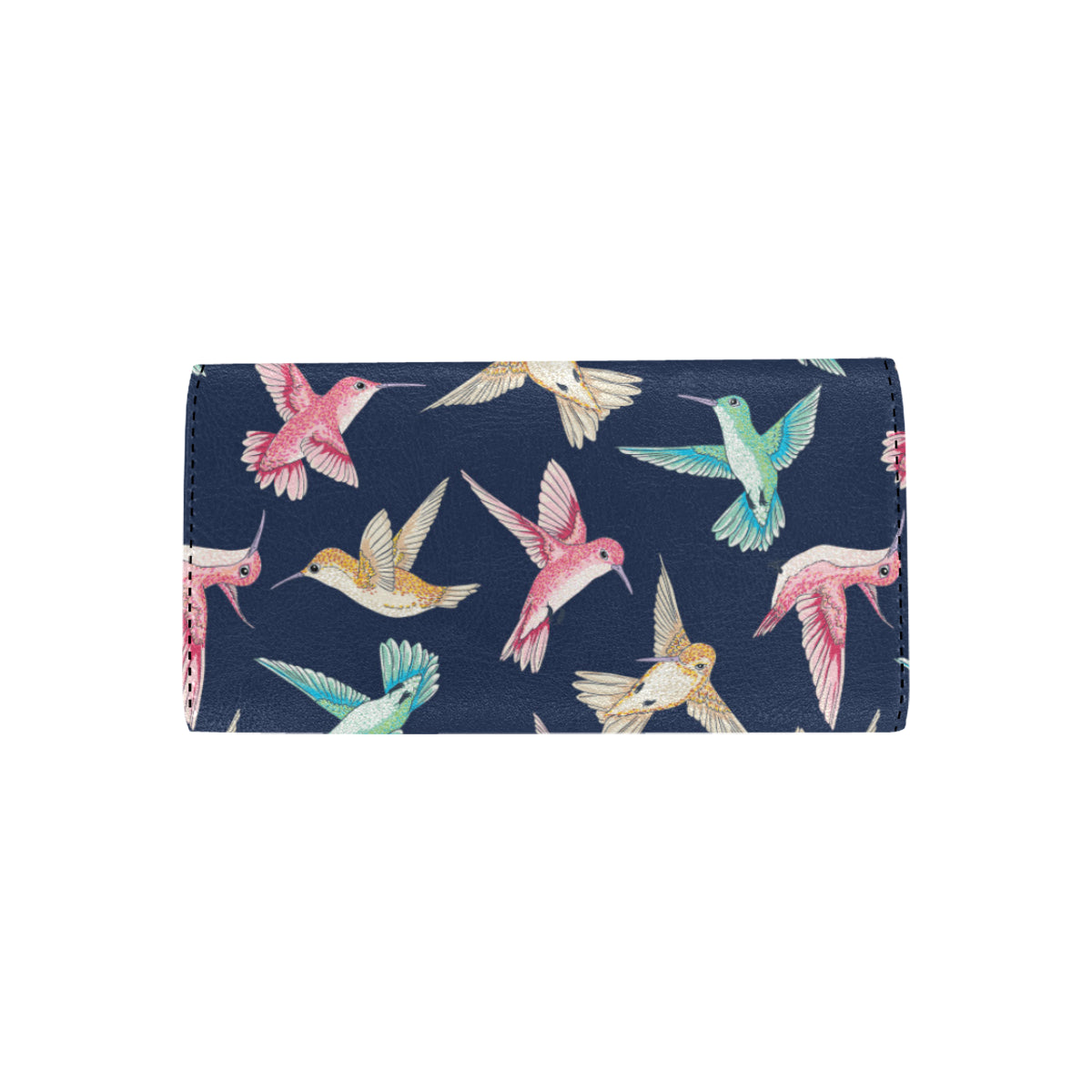 Hummingbird Cute Pattern Print Design 01 Women's Trifold Wallet