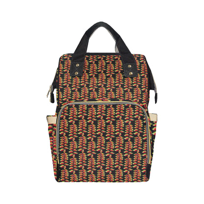 Heliconia Pattern Print Design HL05 Diaper Bag Backpack
