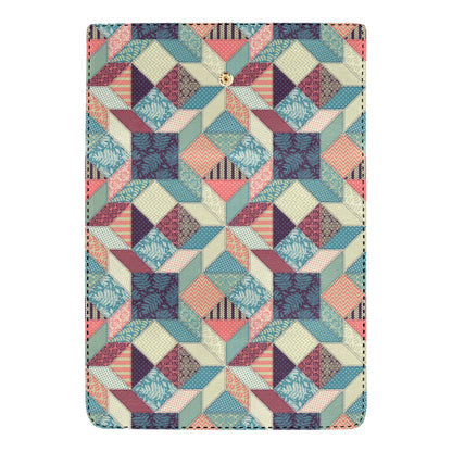 Patchwork Pattern Print Design 02 Women's Trifold Wallet