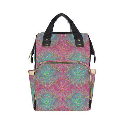 Boho Pattern Print Design 02 Diaper Bag Backpack
