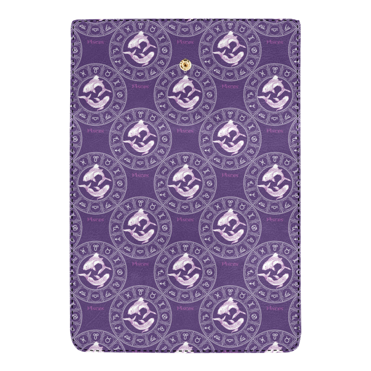 Pisces Pattern Print Design A02 Women's Trifold Wallet