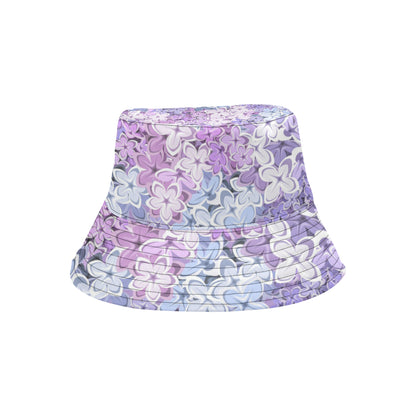 Lilac Pattern Print Design LI01 Unisex Bucket Hat