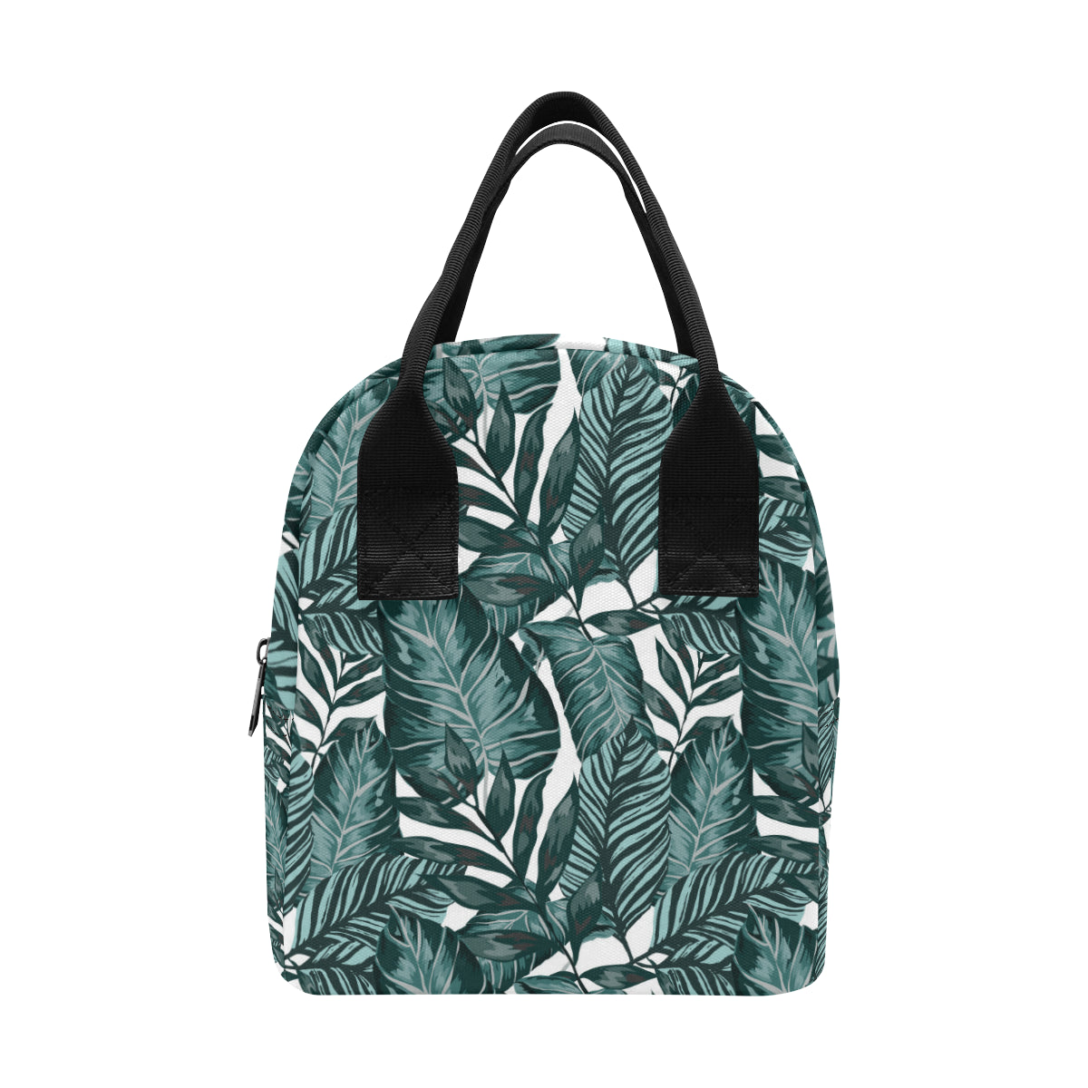 Tropical Palm Leaves Pattern Insulated Lunch Bag